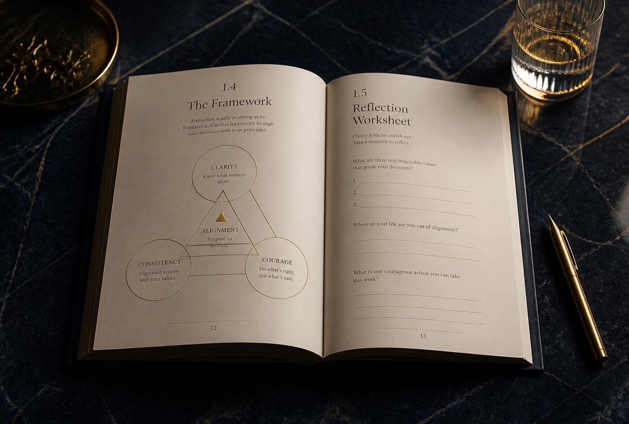Inside The Hypnotic Edge — framework pages and reflection worksheet